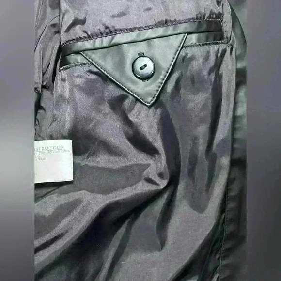 GIACCA A GALLERY COMPANY BLACK JACKET Womens Size M Pockets Zip Coat Fitted Fall - Picture 6 of 7